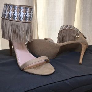 New Madison Heeled Fringed Sandal
